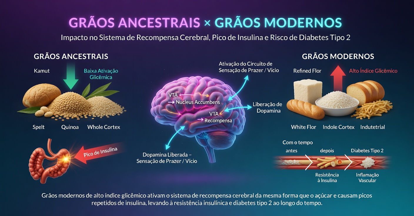 Imagem: Comparativo Açúcar × Drogas no Cérebro